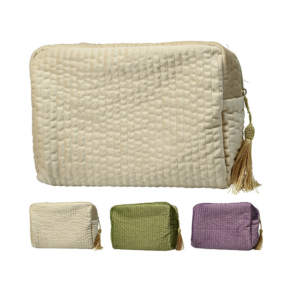 Trusa cosmetica matlasata 27Х18 cm, poliester, 3 culori