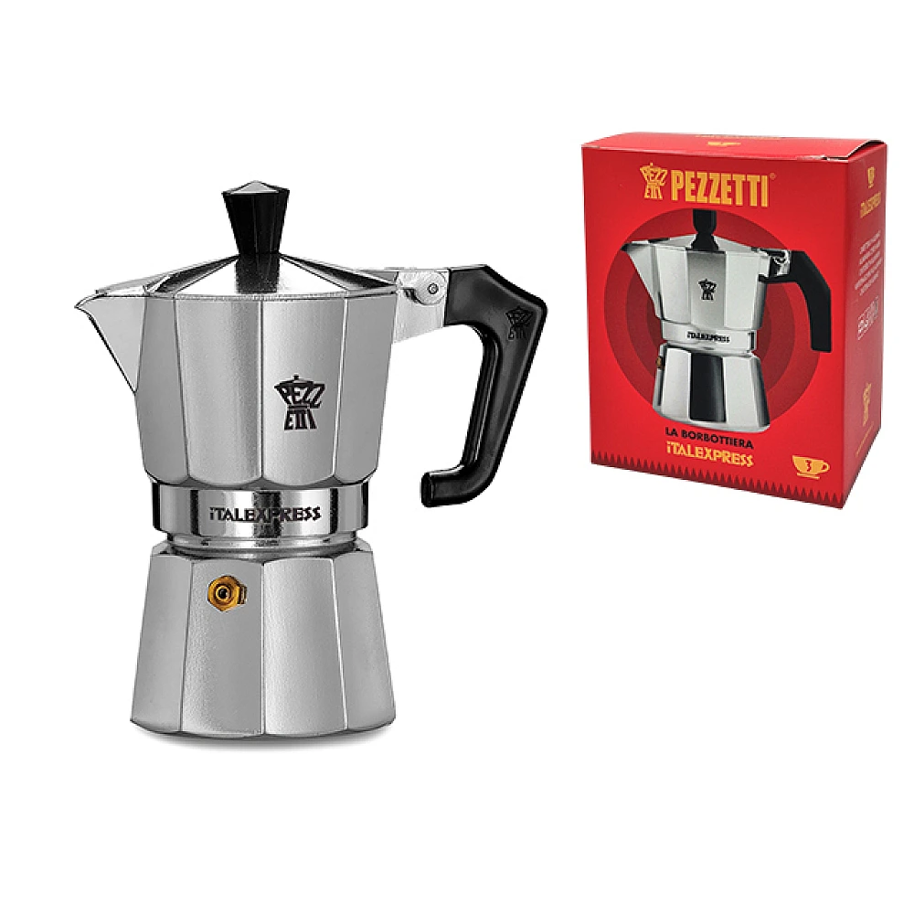 Ibric de cafea pentru 3 cani Ghidini Pezzetti, din aluminiu