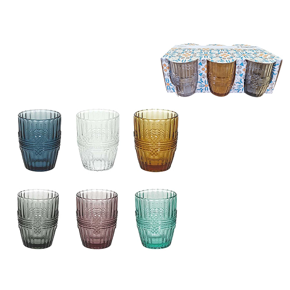 Set pahare Tognana Ionico 6 buc 280 ml, multicolor