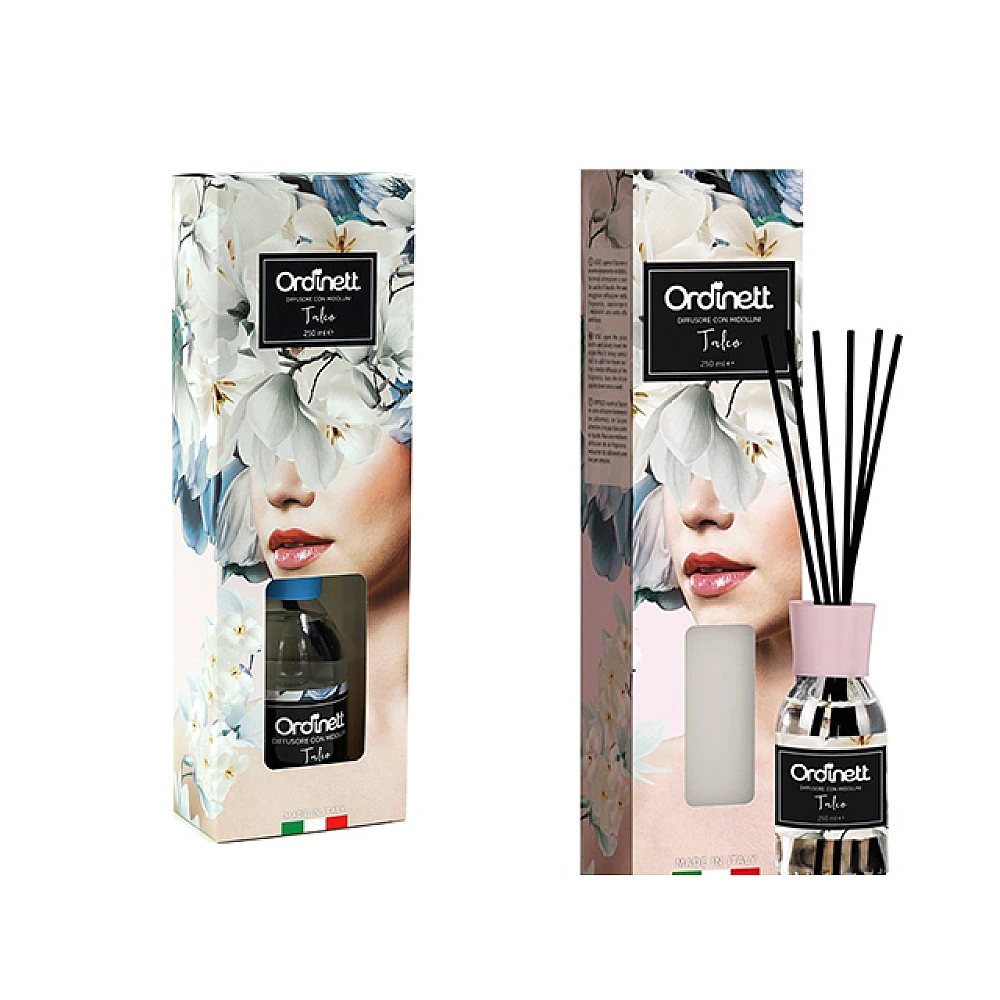 Odorizant de camera 250ml + baghete, talc