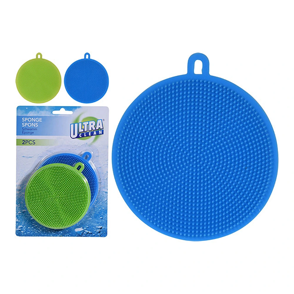 Set burete pentru spalat vase silicon Ultra Clean 2buc, D10.5cm