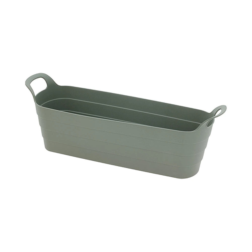 Suport pentru ghiveci 44X13X11.5 cm, din plastic, verde