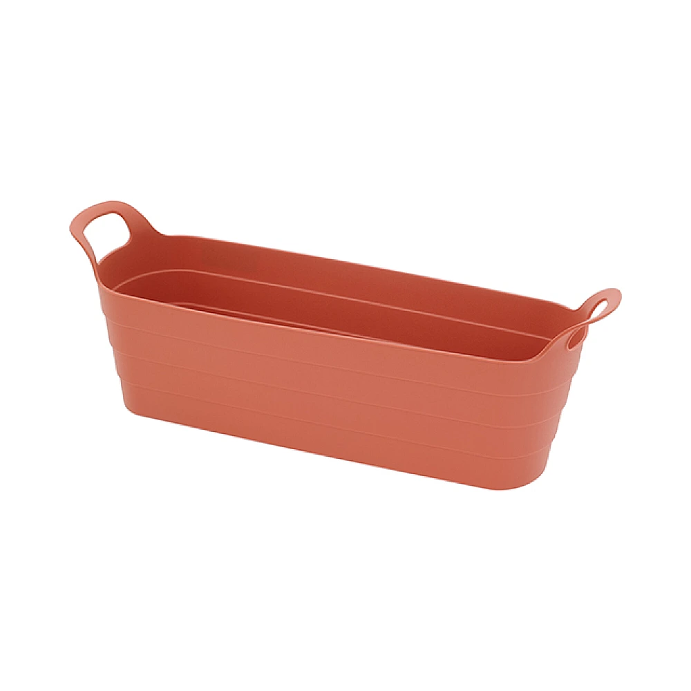 Suport pentru ghiveci 44X13X11.5cm, din plastic, maro