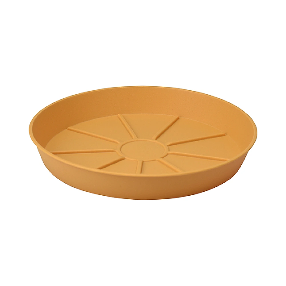 Farfurie pentru ghiveci D24cm, din plastic, galben