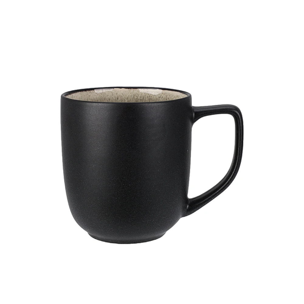 Cana 370 ml Reactiv Glaze Brown, ceramica