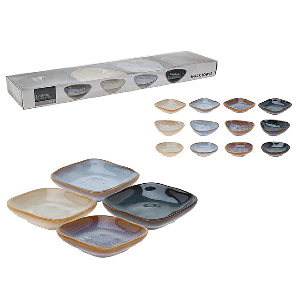 Set aperitiv EH 4 boluri 8.5X8.5X2cm