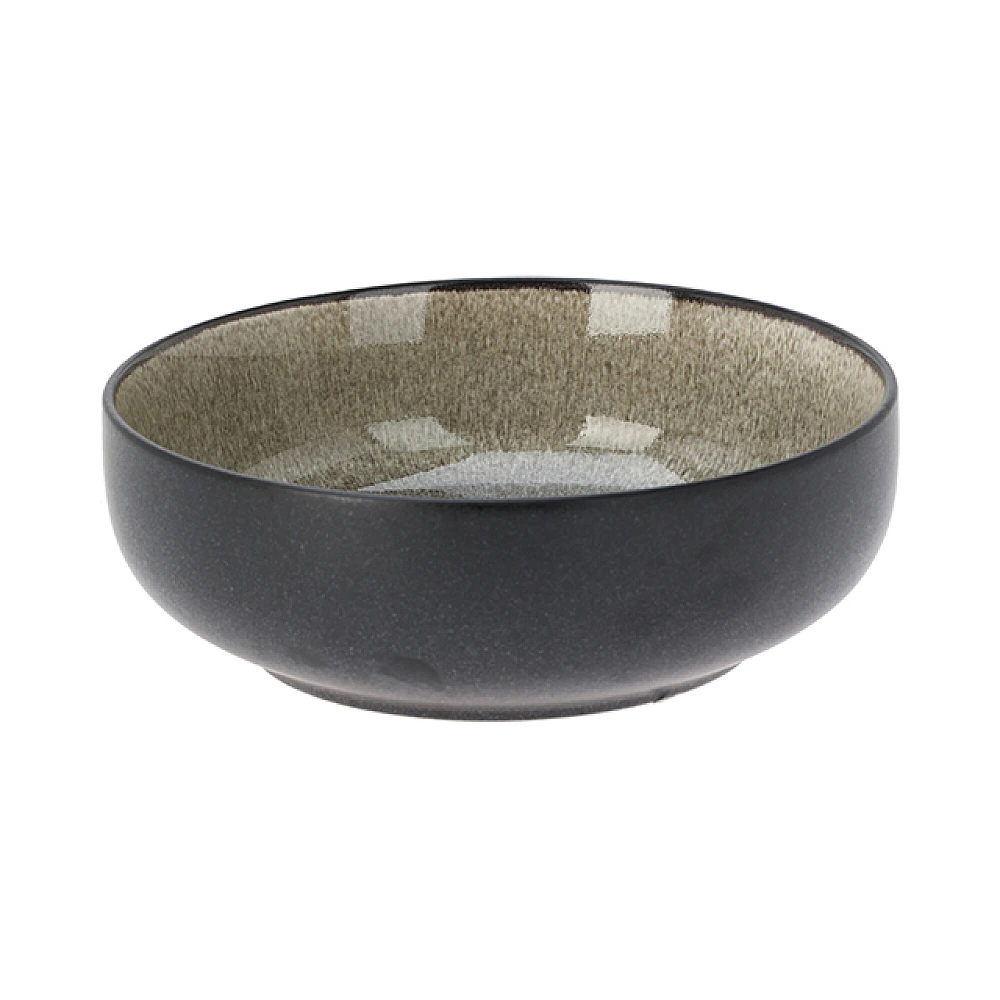 Salatiera din ceramica 16 cm Reactiv Glaze Brown