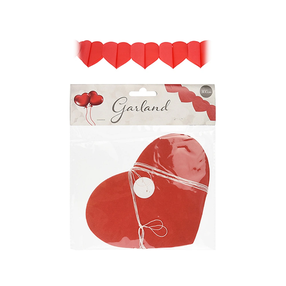 Ghirlanda din hartie Sf. Valentin 3m