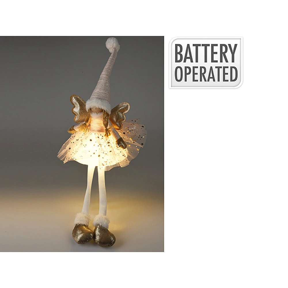 Suvenir LED Inger 50 cm, argintiu