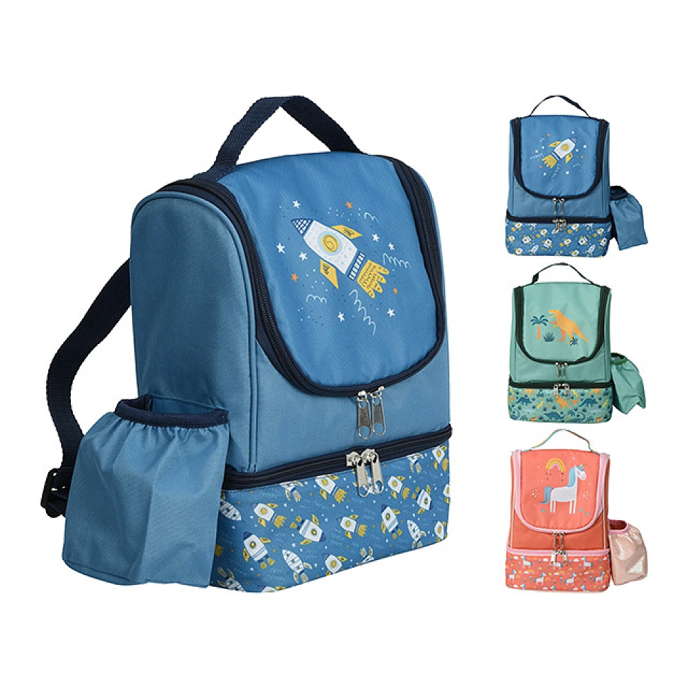 Geanta-frigorifica-rucsac cu buzunar pentru sticla 18X12X26cm