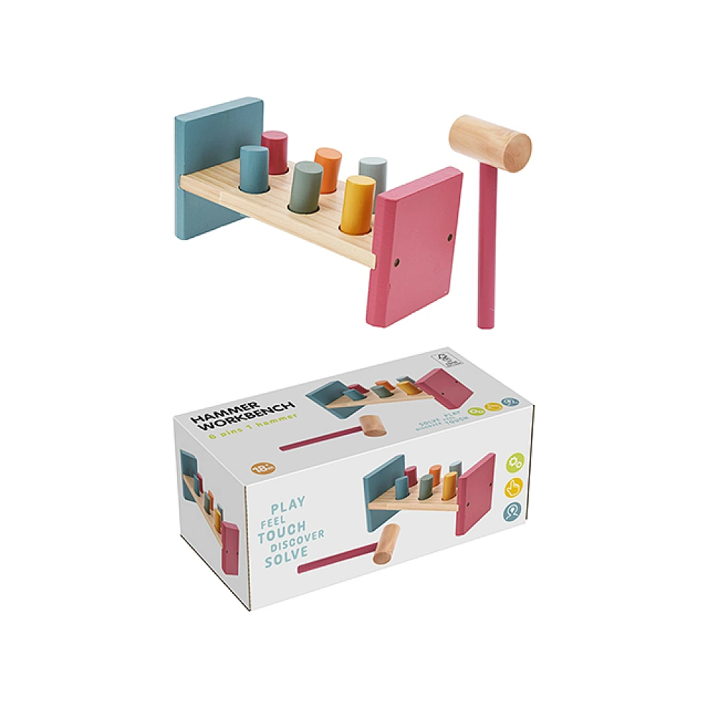 Joc de construit xilofon din lemn 22X9X10 cm
