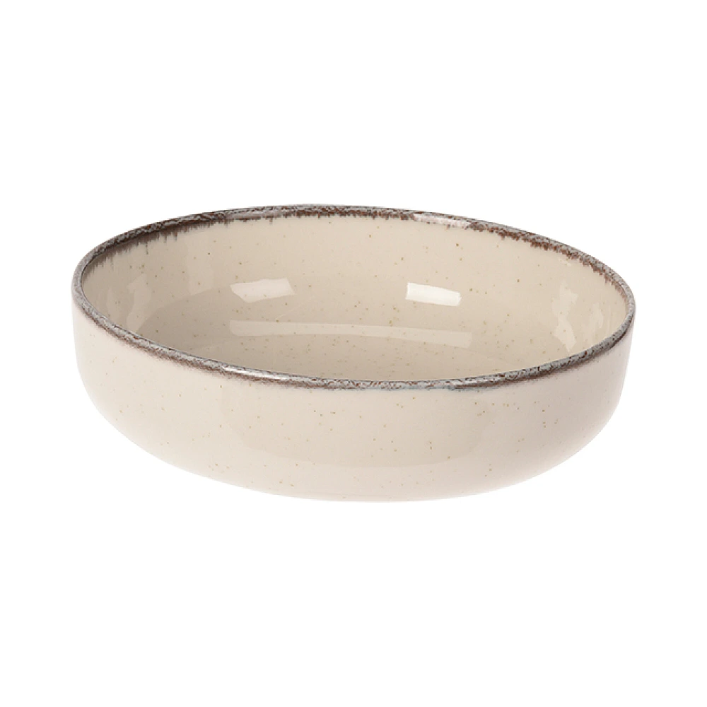 Salatiera din portelan 15cm, Bej deschis