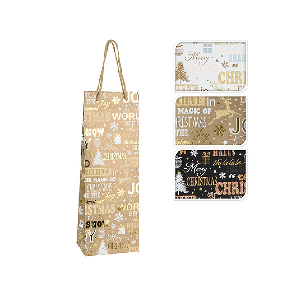 Pungă cadou pentru sticlă 