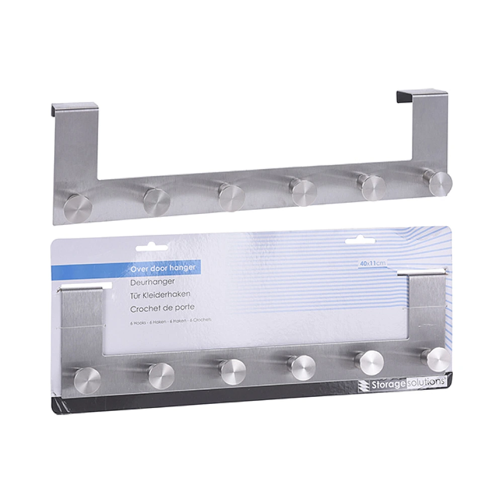 Cuier suspendat STORAGE SOLUTIONS, 40x11 cm, oțel inoxidabil
