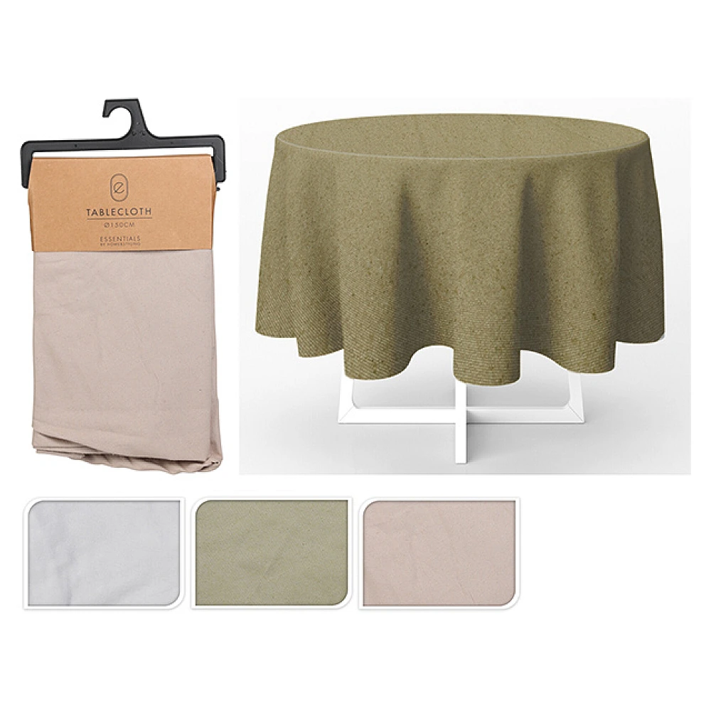 Fata de masa 150cm EH rotunda, bumbac, 3culori