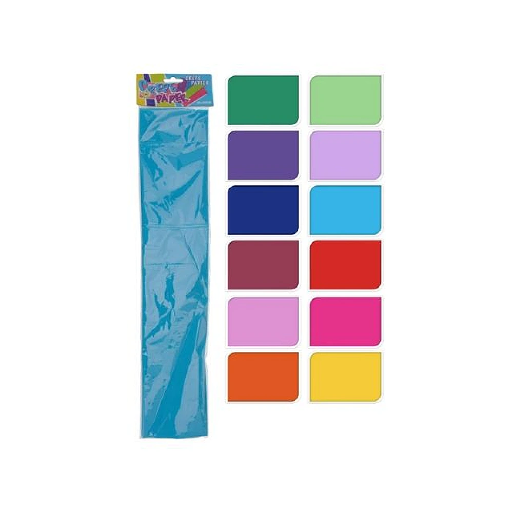 Hirtie crepe pentru decor 2.5mХ50cm,12cul
