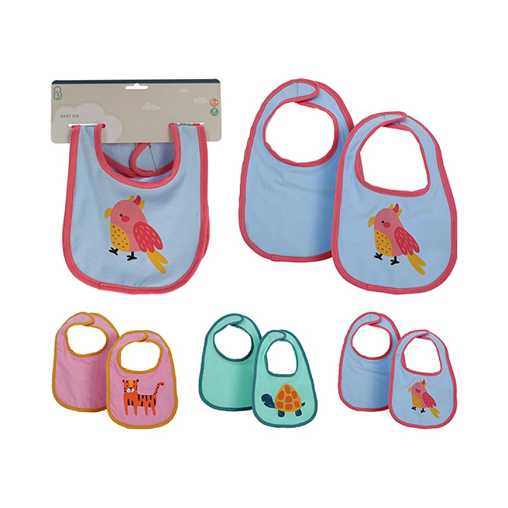 Set bavete pentru bebelusi 2buc, bumbac