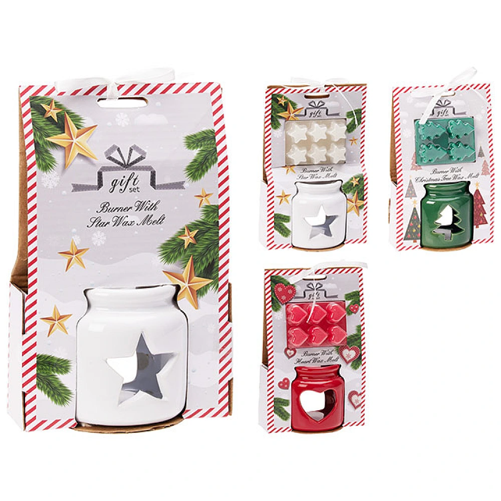 Set aromaterapie: aroma lampa 8 cm + cuburi parfumate