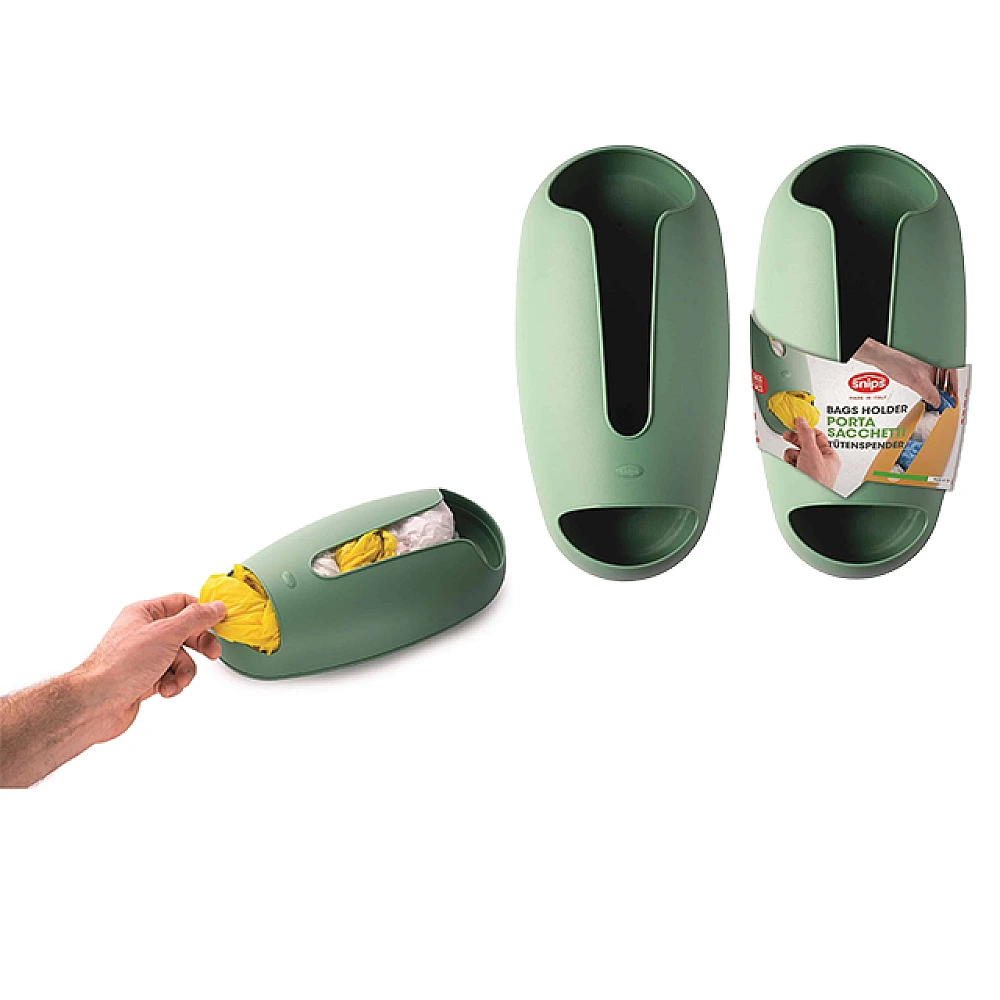 Organizator pentru pungi Snips 28.5X14X8 cm, verde