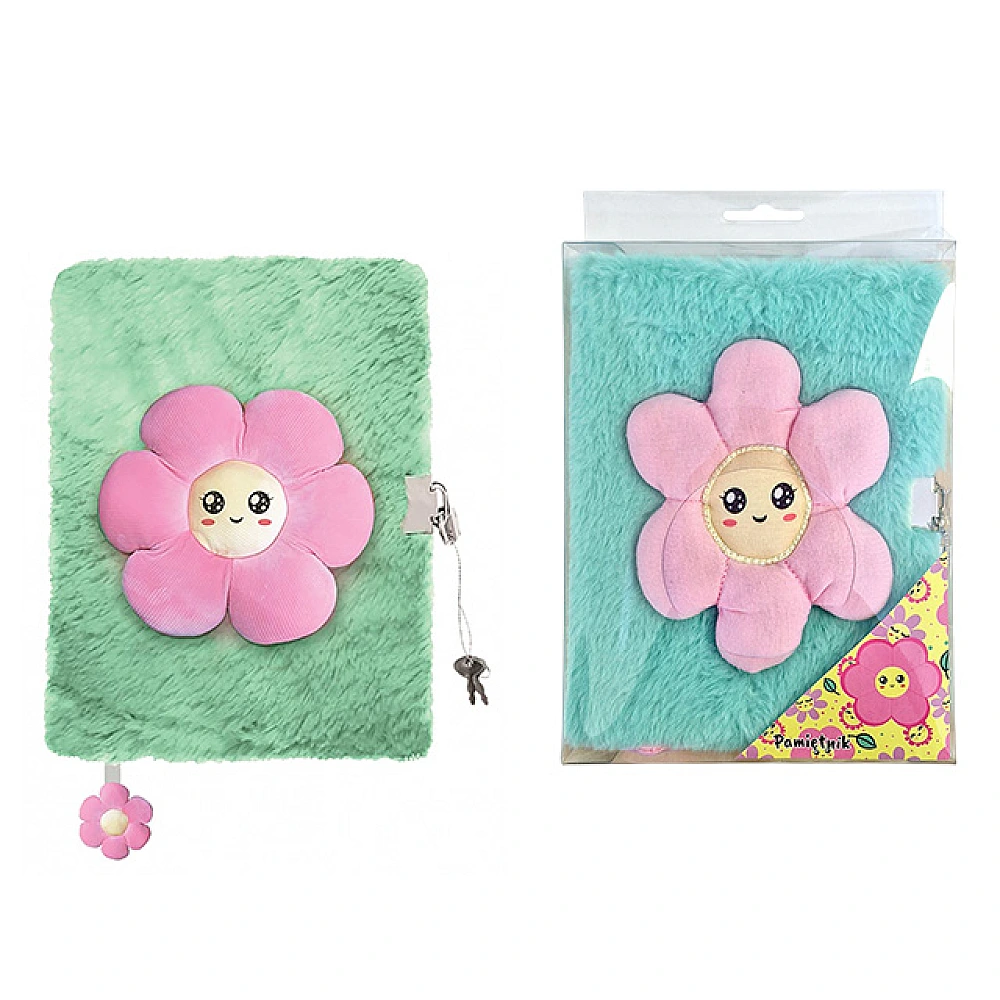 Agenda cu lacat A5, 96 foi, My Little Pink Flower, coperta plus