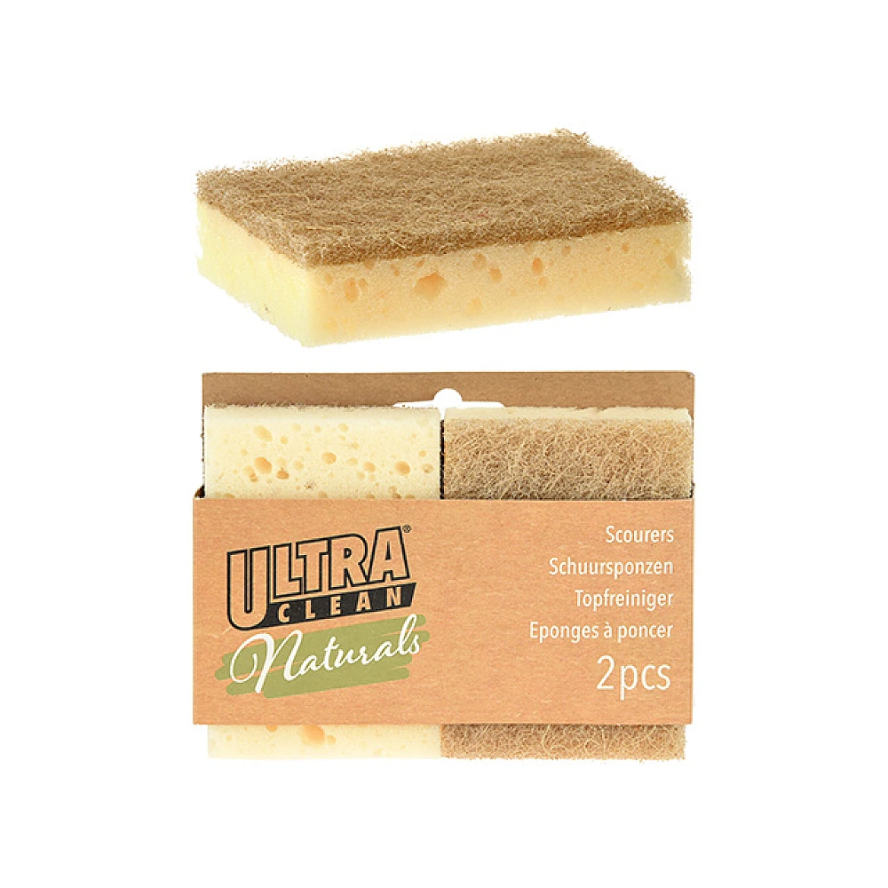 Set burete pentru spalat vase Ultra Clean 2buc, 10X7X2.5cm, viscoza