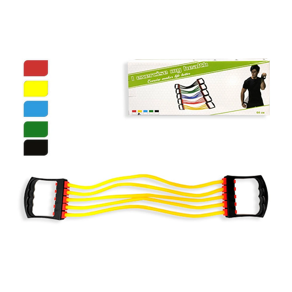 Expander reglabil 5 corzi, 64cm, 5 culori, TPE