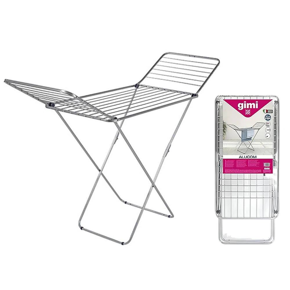 Uscător de rufe de podea Gimi Alucom 20m, oțel/aluminiu