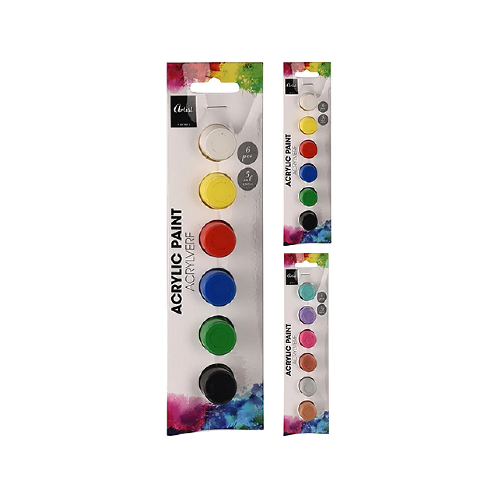 Set vopsele acrilice Artis 6X5 ml 