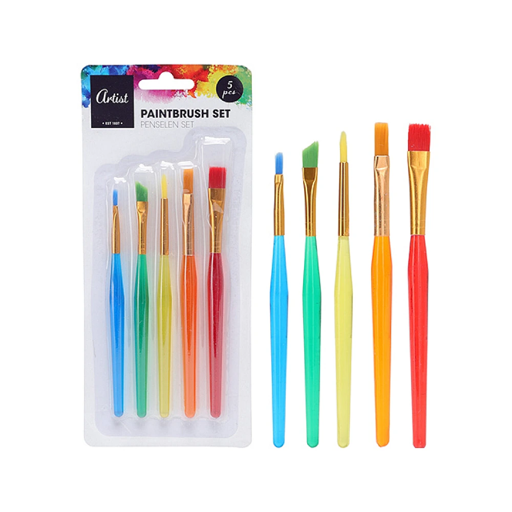 Set de pensule pentru pictură Artist, 5 bucăți