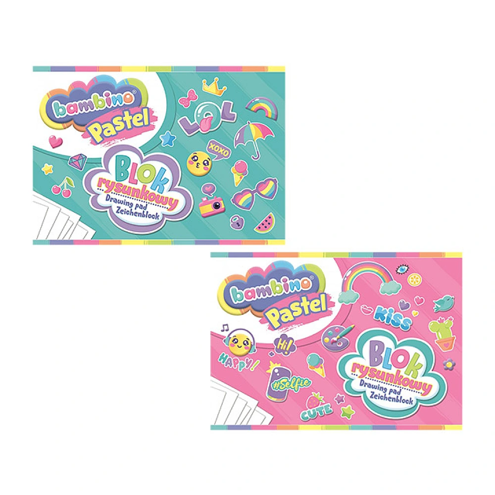 Album pentru desen Bambino Pastel A4, 20foi