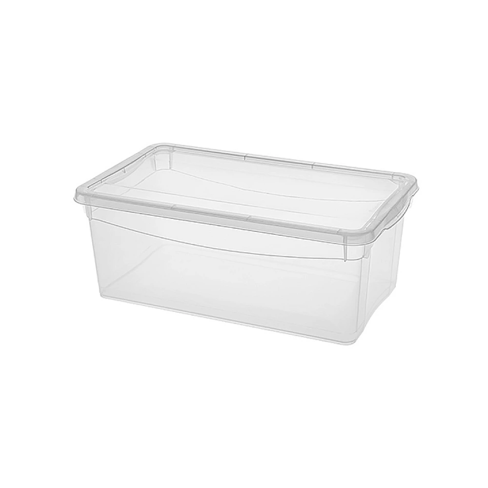 Container cu capac Econova Cristal 5l, 33X19X12cm, transparent