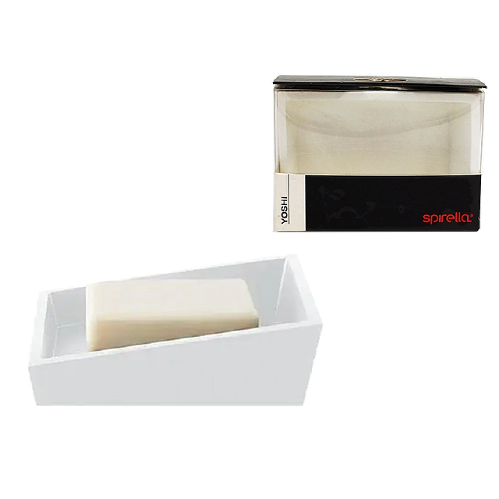 Săpunieră Spirella Yoshi, albă