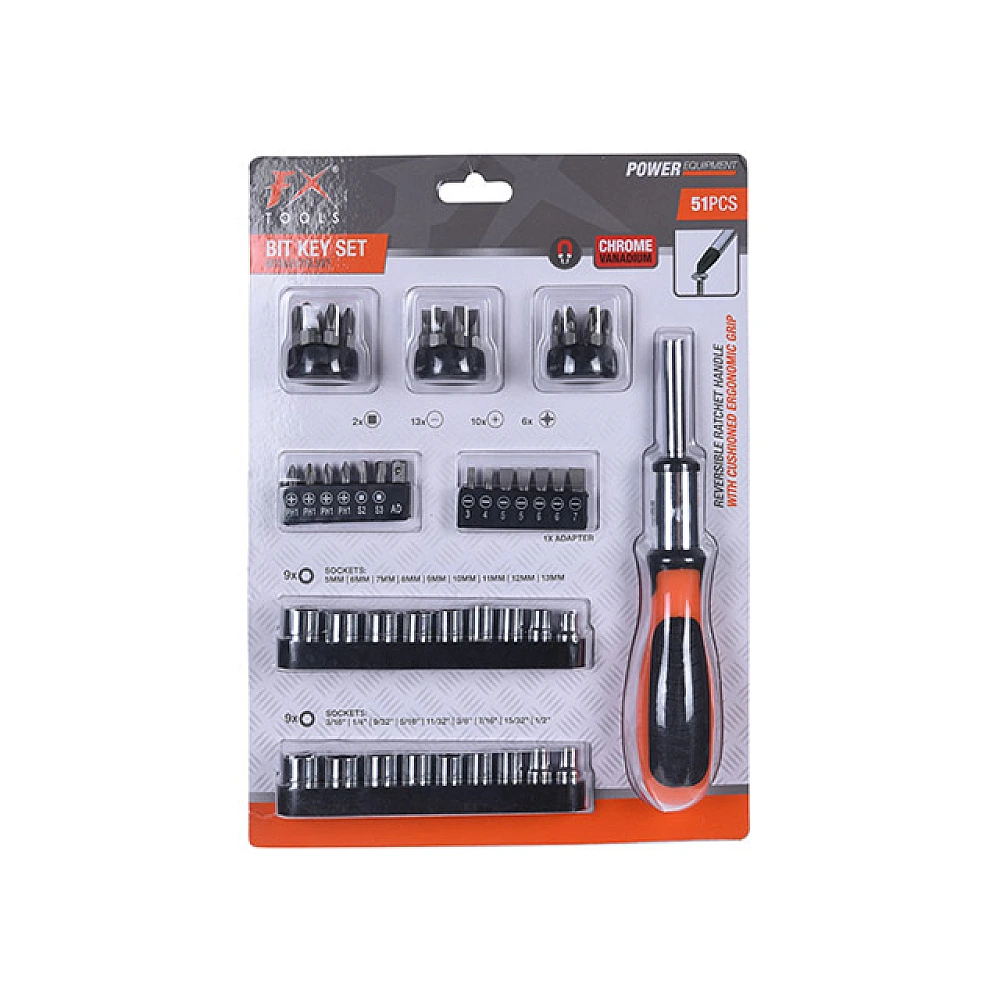 Set scule cu surubelnita FX 51buc