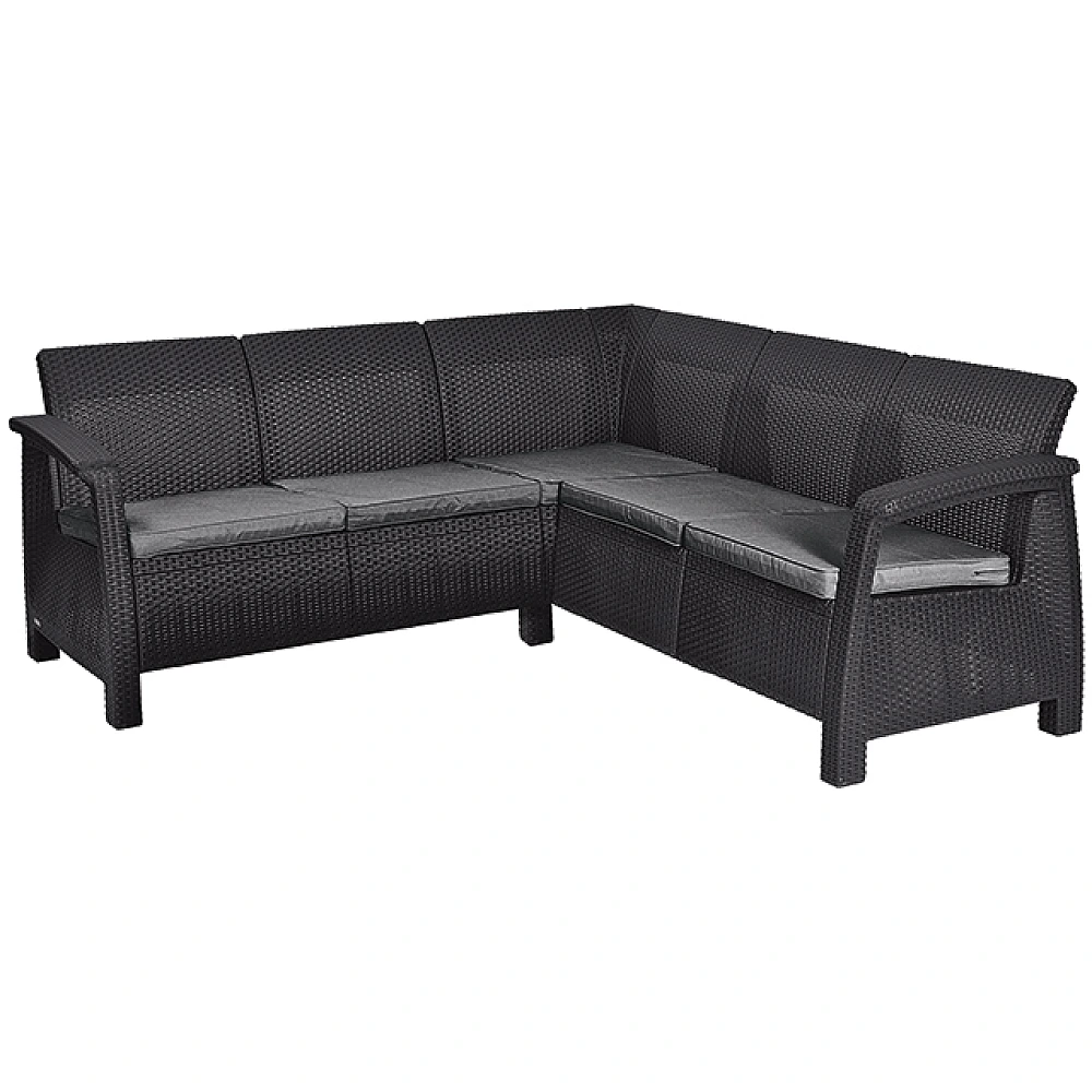 Coltar Corfu Relax 190X190X79 cm, perne, grafit