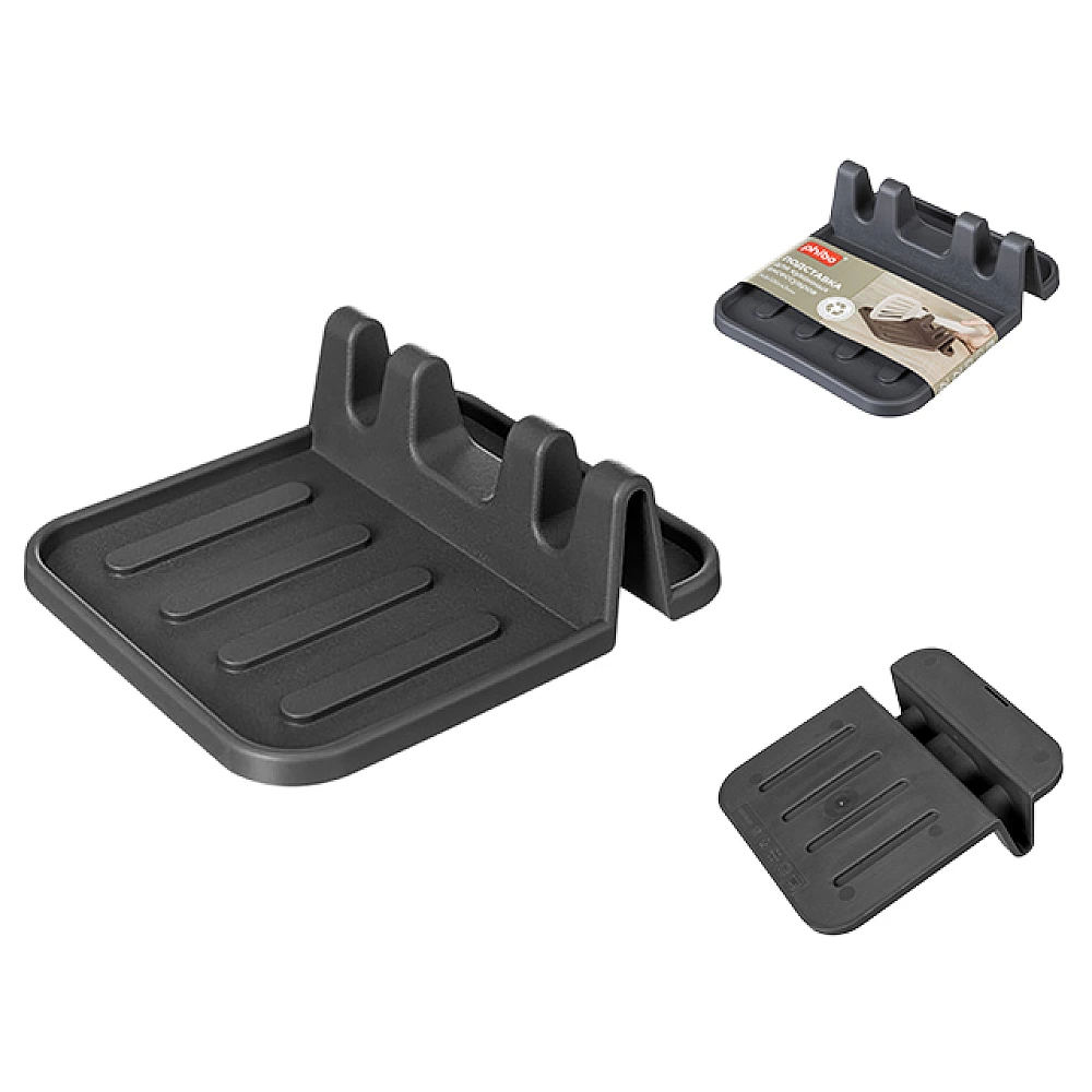 Suport pentru accesorii de bucatarie Phibo 14.5X12.6X4.3 cm, gri