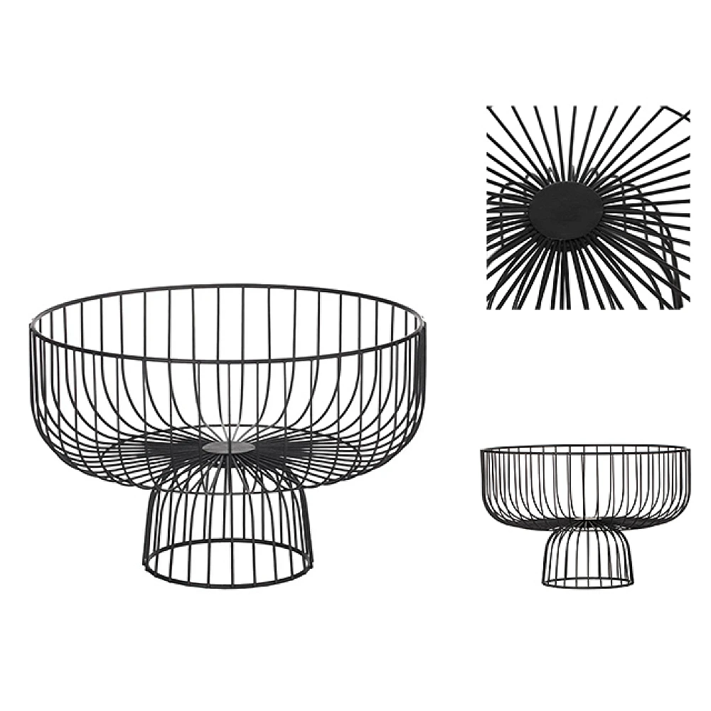 Cos pentru fructe Five D28X19cm, metal negru