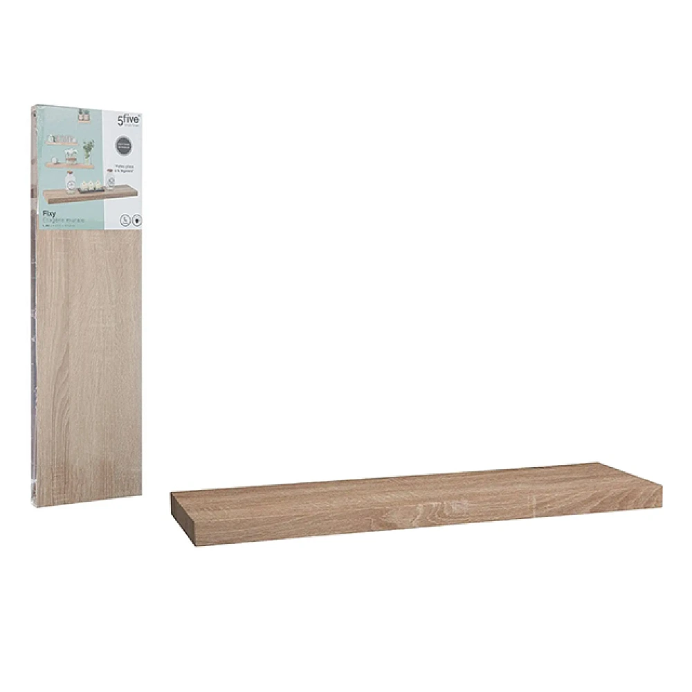 Raft 80X23.5X3.8cm Five Fixy, natural, MDF