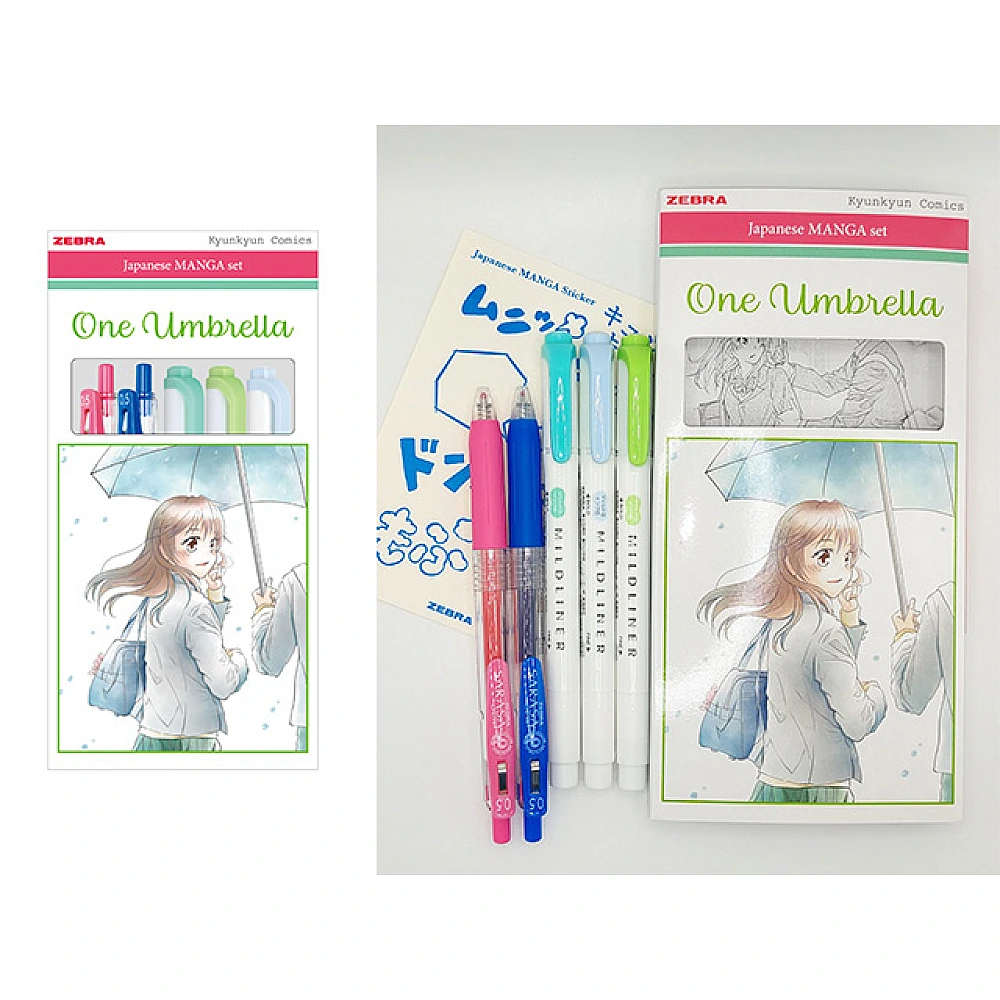 Set Umbrela Manga One 5 piese+ sticker