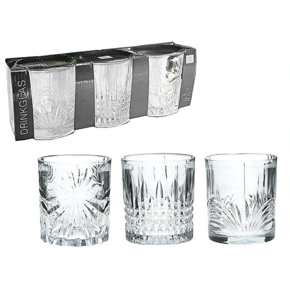 Set 3 pahare tip Tumbler EH 230ml