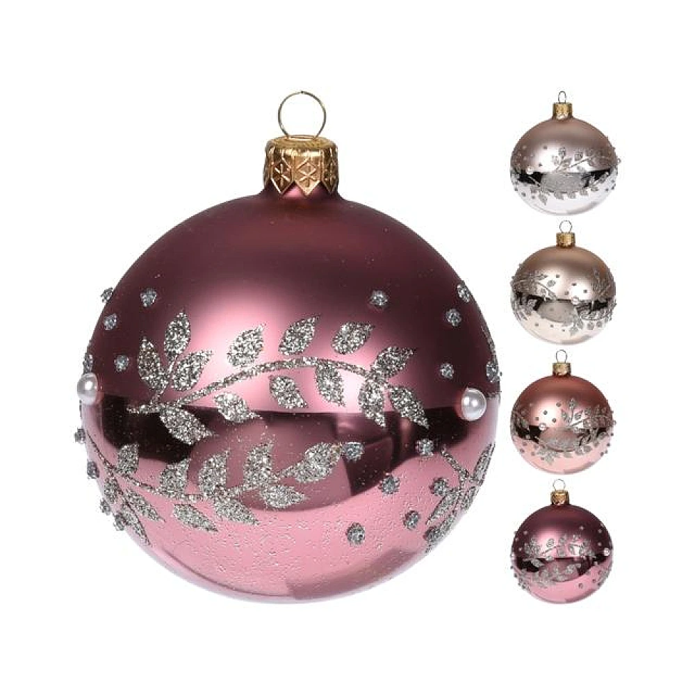 Glob pentru brad din sticla 60mm 