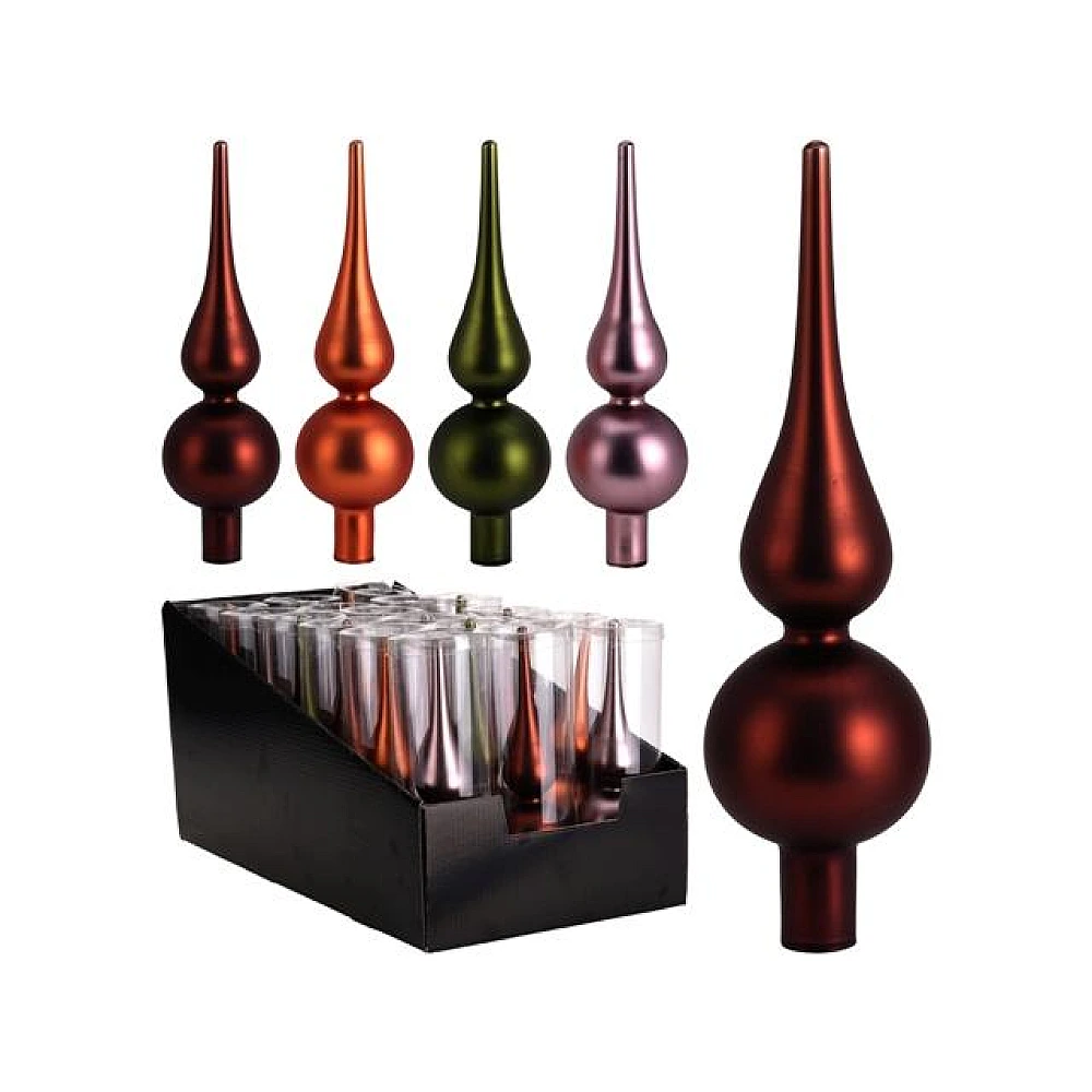 Virf pentru brad din sticla 20cm 