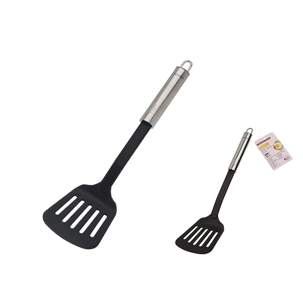 Lopatica cu fante Oval 33cm inox/plastic