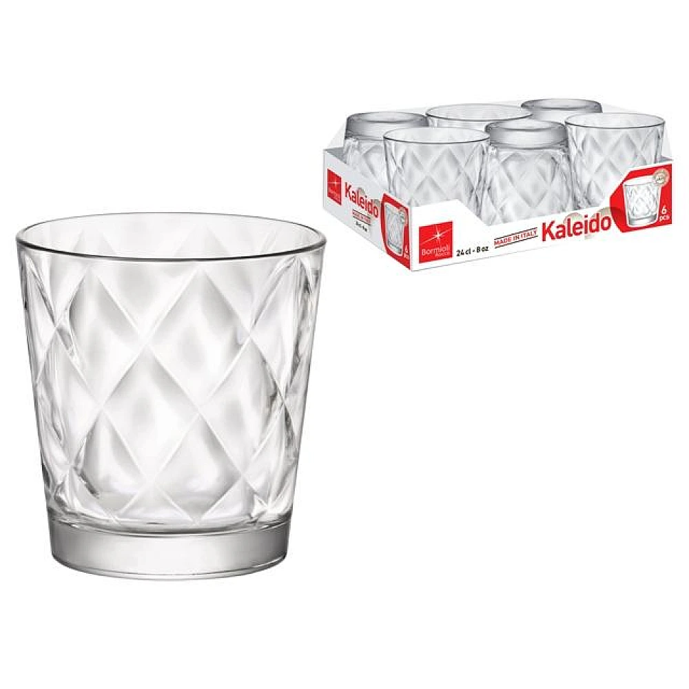 Set 6 pahare pentru apa Kaleido 250ml
