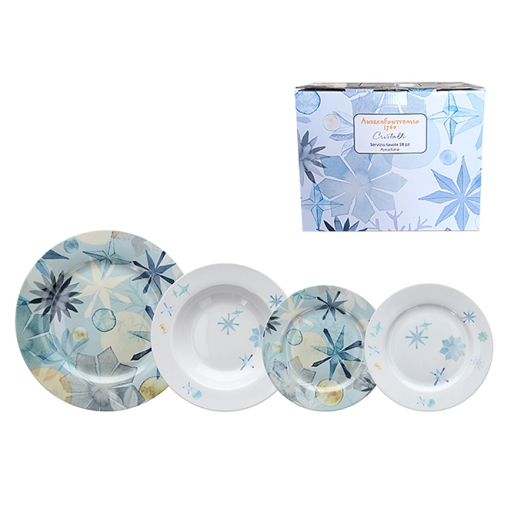 Set de vesela AF Cristalli 18buc, portelan