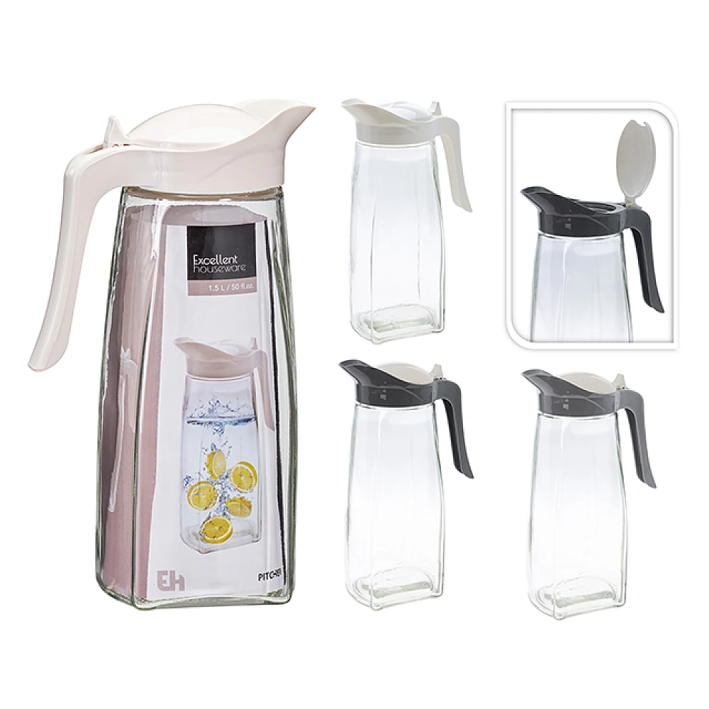 Ulcior din sticla cu capac EH 1.5l, 26 cm