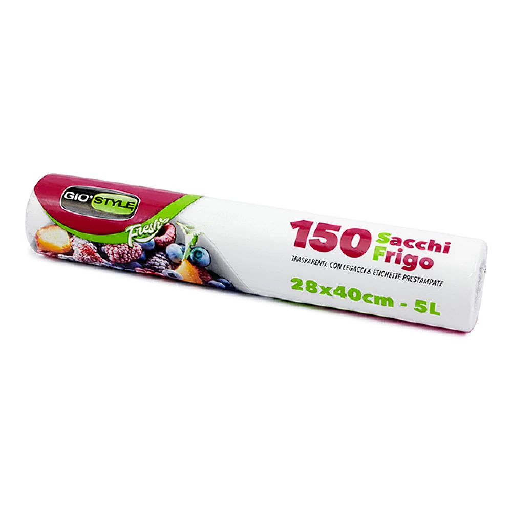 Pungi pentru congelare GioStyle 28X40cm, 5l, 150buc, rulou