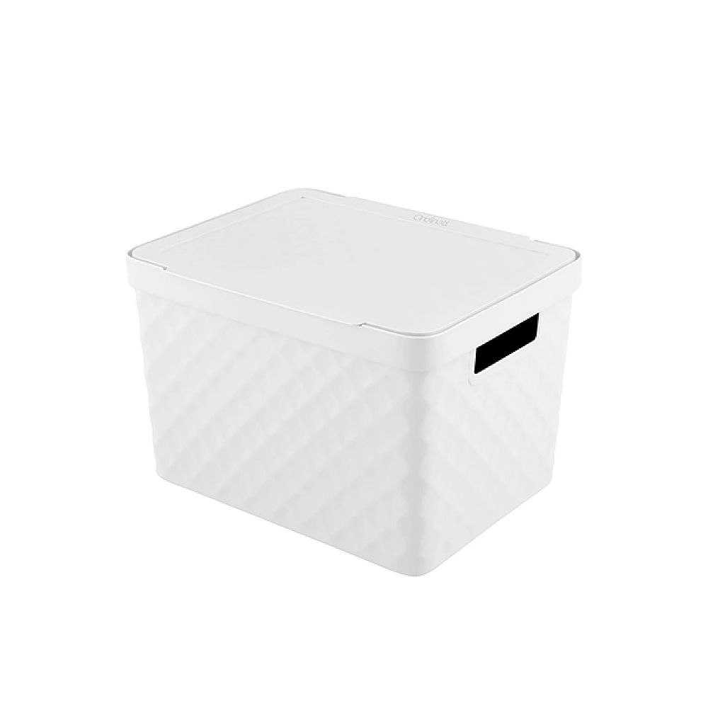 Container cu capac Kubica 17.5l, alb