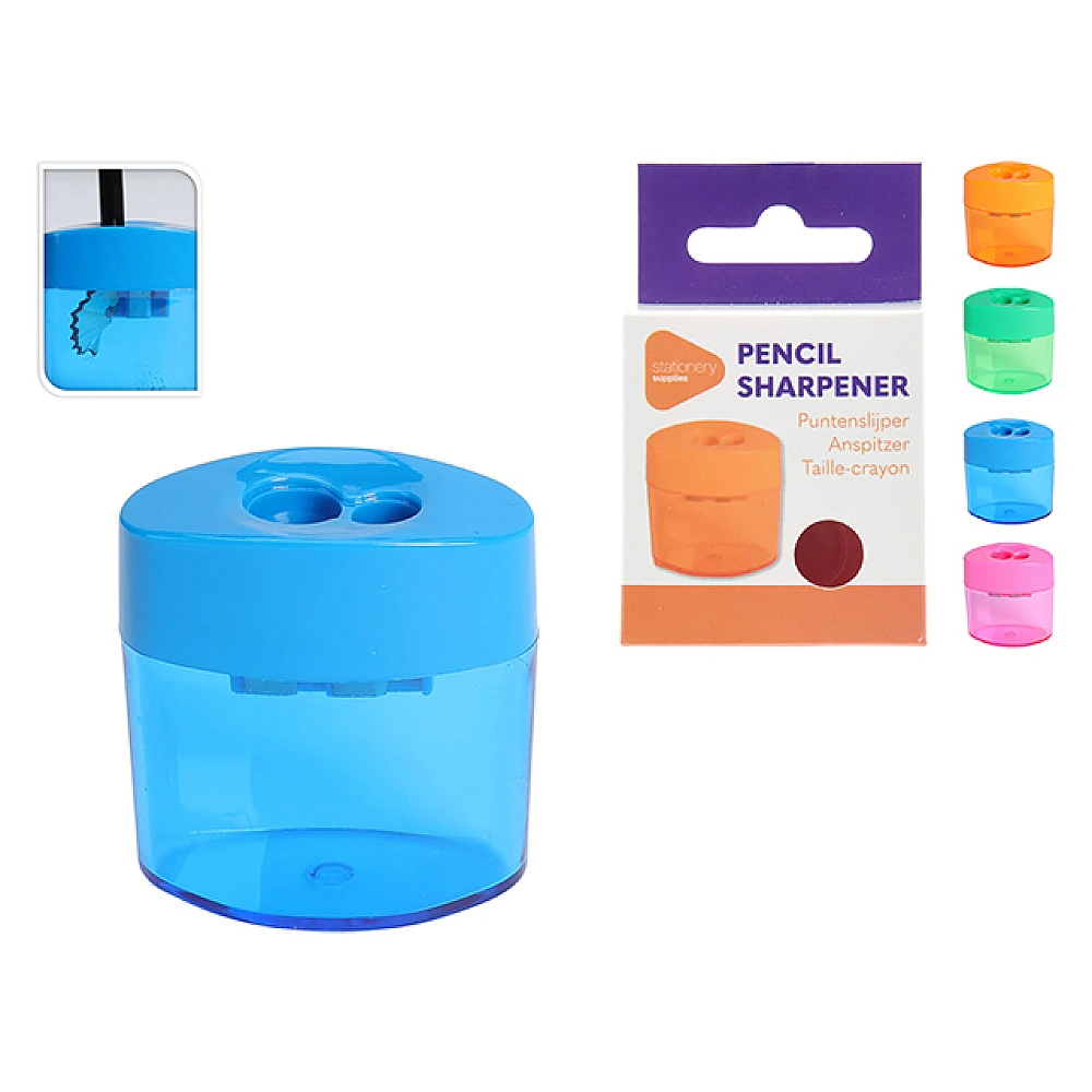 Ascutitoare creioane 5cm, 4 culori, plastic