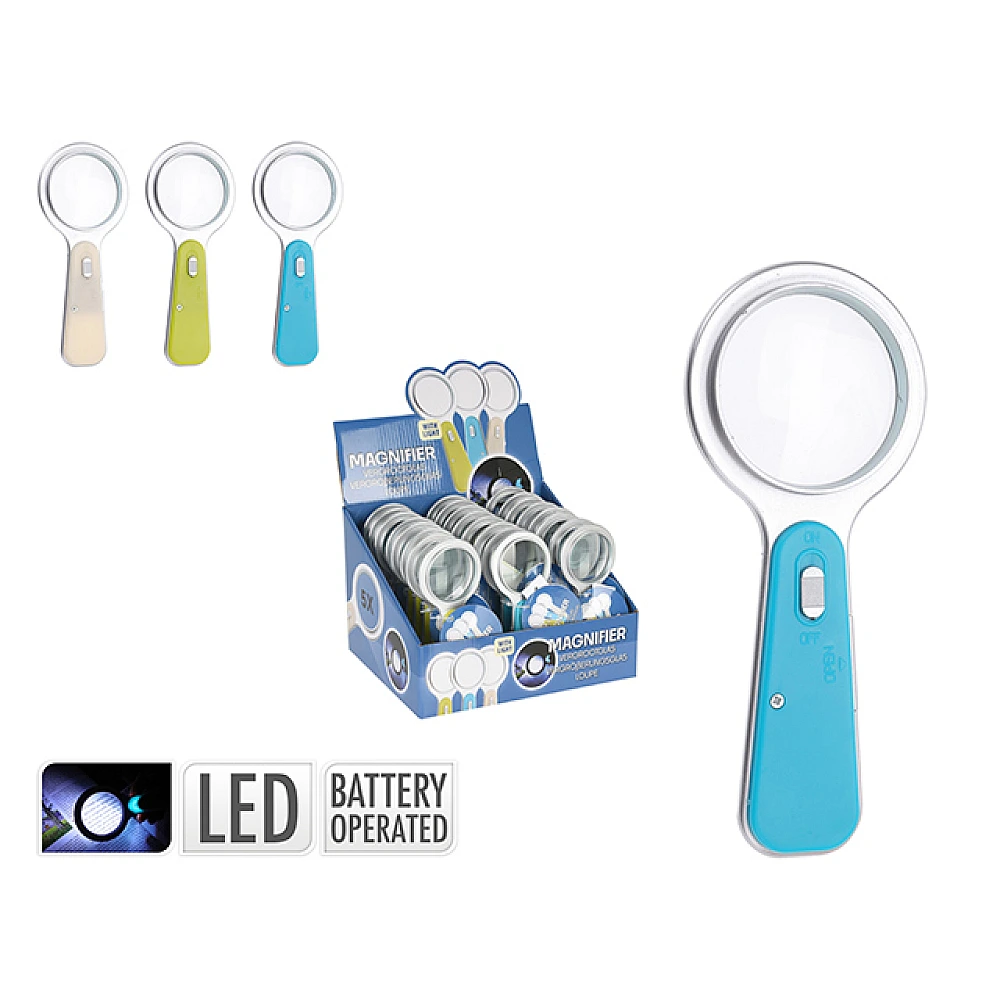 Lupă LED FX 14 cm, cu mâner