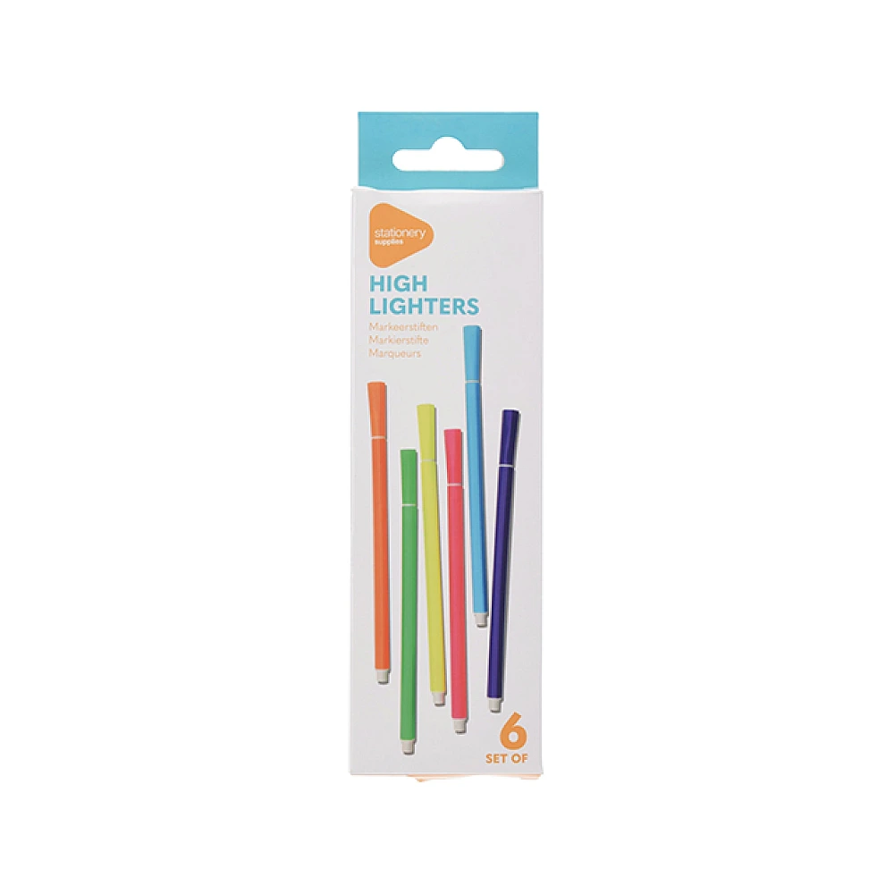 Set textmarkere neon 6 culori
